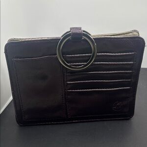 Pouchee purse organizer Dark Plum Leatherette